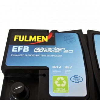 FULMEN (FL700) Start-Stop EFB (L3) 70Ah 760A R+. . фото 5