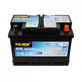 FULMEN (FL700) Start-Stop EFB (L3) 70Ah 760A R+. . фото 3