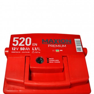 MAXION Premium 50Аh 520A R+ (L1). . фото 6