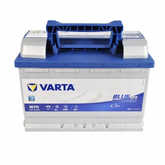 VARTA Blue Dynamic EFB (N70) 70Ah 760A R+ (L3). . фото 3