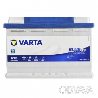 VARTA Blue Dynamic EFB (N70) 70Ah 760A R+ (L3). . фото 1