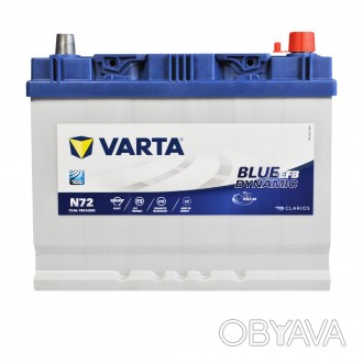VARTA Blue Dynamic EFB Asia (N72) 72Ah 760A R+ (D26 н .к.). . фото 1