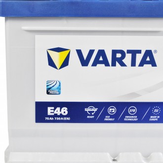 VARTA Blue Dynamic EFB (E46) 75Ah 730A R+ (LB4) (h=175). . фото 5