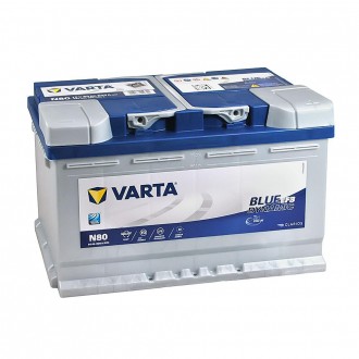 VARTA Blue Dynamic EFB (N80) 80Ah 800A R+ (L4). . фото 3