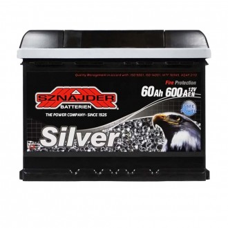 SZNAJDER Silver 60Ah 600A L+ (L2) (560 85). . фото 2