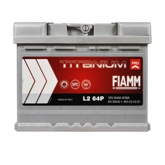 FIAMM Titanium Pro 64Аh 610А R+ (L2). . фото 2