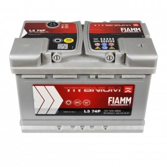 FIAMM Titanium Pro 74Аh 680А R+ (L3). . фото 3