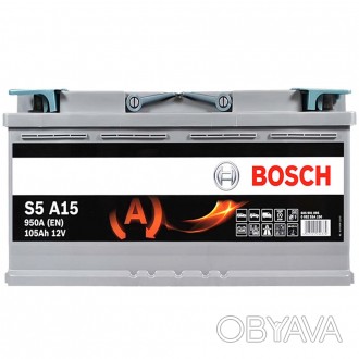BOSCH AGM (S5A 150) (L6) 105Ah 950A R+. . фото 1