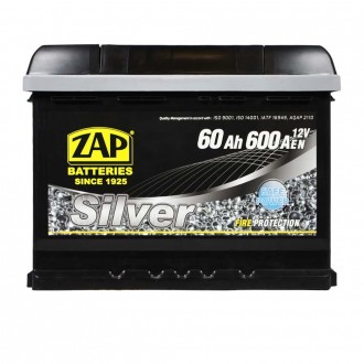 ZAP Silver 60Ah 600A L+ (560 85) (L2). . фото 2