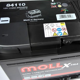 MOLL X-Tra Charge 110Ah 900A R+ (L6). . фото 3