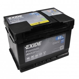 EXIDE Premium (EA612) 61Аh 600Ah R+ h=175. . фото 3