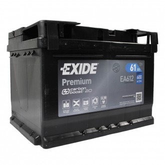 EXIDE Premium (EA612) 61Аh 600Ah R+ h=175. . фото 6