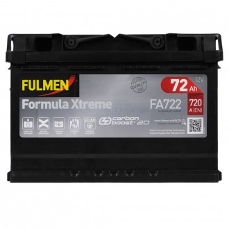 FULMEN (FA722) Formula Xtreme (LB3) 72Ah 720A R+ h=175. . фото 2
