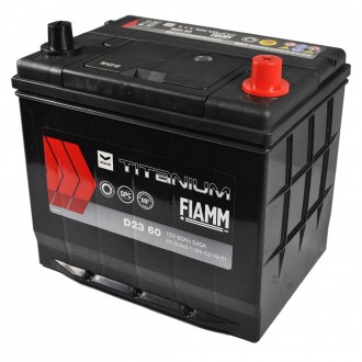 FIAMM Titanium Black Asia 60Аh 540А R+ (D23). . фото 6