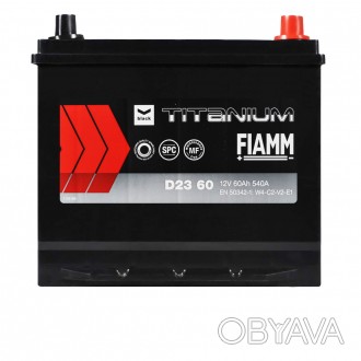 FIAMM Titanium Black Asia 60Аh 540А R+ (D23). . фото 1