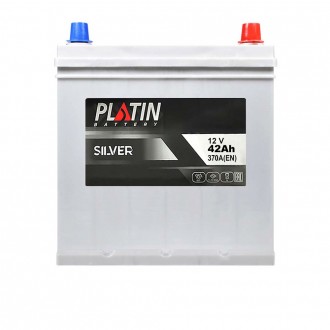 PLATIN Silver Asia SMF 42Ah 370A R+ (NS40) т.к. н.к. . фото 2