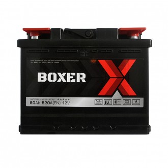 BOXER (555 80) (L2) 60Ah 520A R+. . фото 2