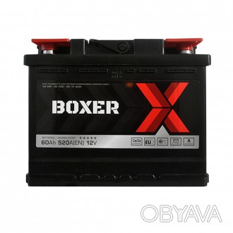BOXER (555 80) (L2) 60Ah 520A R+. . фото 1