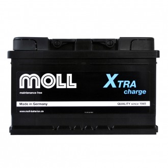 MOLL X-Tra Charge 74Ah 700A R+ (LB3). . фото 2
