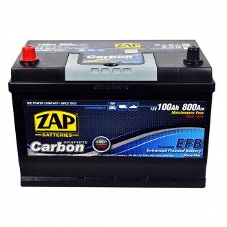 ZAP Carbon Start Stop EFB Asia 100Аh 800А L+ (D31) (600 47). . фото 3