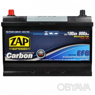 ZAP Carbon Start Stop EFB Asia 100Аh 800А L+ (D31) (600 47). . фото 1
