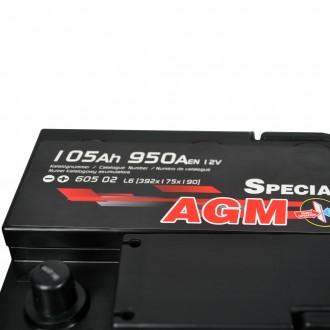 ZAP AGM 105Ah 950A R+ (L6) (605 02). . фото 5