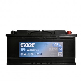 EXIDE Start-Stop EFB (EL1050) 105Аh 950A R+. . фото 2