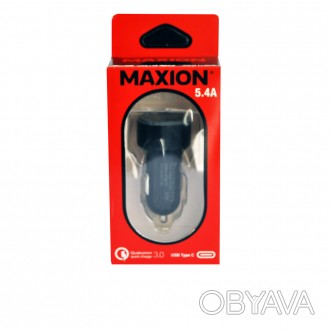 Зарядний пристрій MAXION MXAC-CC036 автомобільний для телефонів 200шт/кор. . фото 1