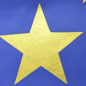 Флаг Евросоюза изготовлен из качественного шелка размером 80х120 см, звезды выпо. . фото 3