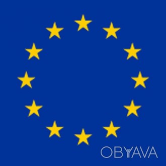 Флаг Евросоюза изготовлен из качественного шелка размером 80х120 см, звезды выпо. . фото 1