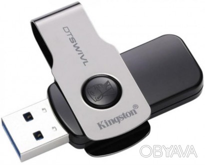 DataTraveler Swivl — это легкий USB-накопитель с емкостью до 128 ГБ. Компактная,. . фото 1