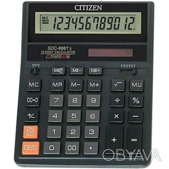 Бухгалтерский настольный калькулятор Citizen SDC-888T II.Удобный калькулятор для. . фото 1