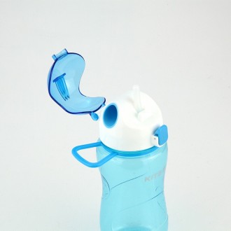 утылка для воды Kite K18-402-04, 560 мл, голубая. Изготовлена из тритана - надеж. . фото 3