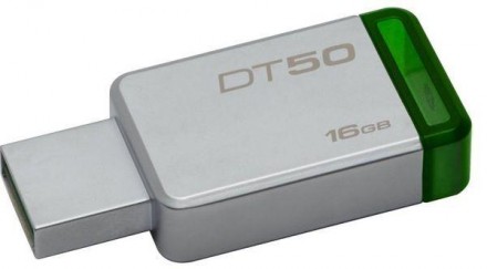 DataTraveler 50 - это легкий USB-накопитель с емкостью от 8ГБ до 128ГБКомпактный. . фото 3