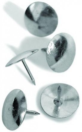 Кнопки металлические никелированные ТМ Economix, 100 шт в картоне упаковке.Испол. . фото 3