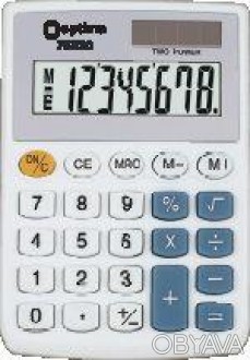 Карманный калькулятор Optima O75518.Удобный мобильный компактный калькулятор, с . . фото 1