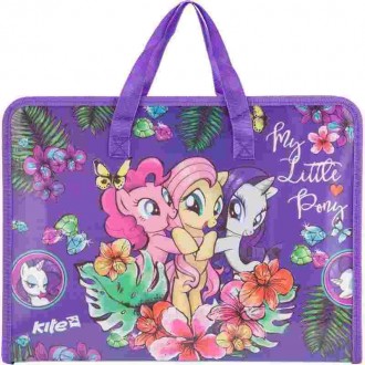 Пластиковый портфель Kite «My Little Pony» формата А4 имеет одно объемное отделе. . фото 2