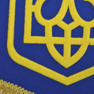 Вымпел с изображением герба Украины изготовлен из качественного габардина размер. . фото 5