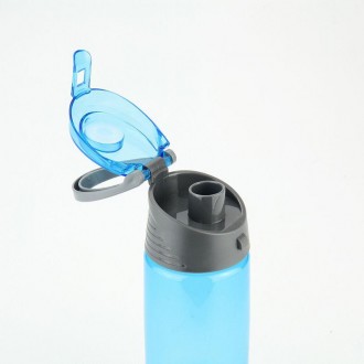 Бутылочка для воды Kite, 550 мл., голубая. Изготовлена из тритана. Тритан – наде. . фото 3