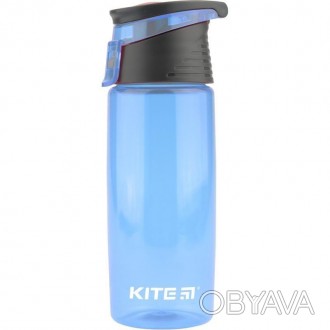 Бутылочка для воды Kite, 550 мл., голубая. Изготовлена из тритана. Тритан – наде. . фото 1