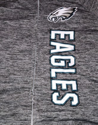 Спортивная кофта с капюшоном NFL Apparel Fhiladelphia Eagls, размер-L, длина-70с. . фото 5