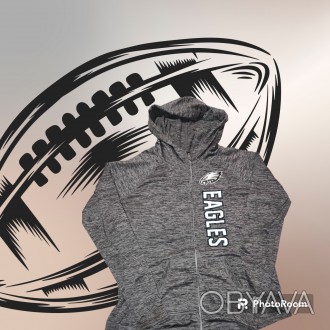 Спортивная кофта с капюшоном NFL Apparel Fhiladelphia Eagls, размер-L, длина-70с. . фото 1