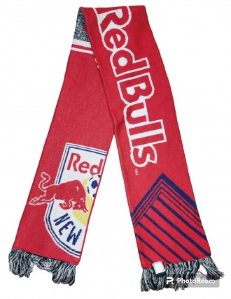 Футбольный шарф Adidas FC New York Red Bulls, двусторонний, в отличном состоянии. . фото 4