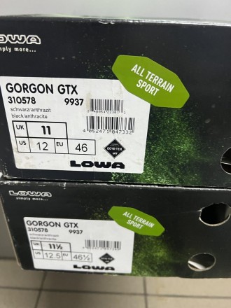 
Lowa Gorgon GTX black-anthracite Мужские кроссовки, размеры 46 (UK - 11, US - 1. . фото 4