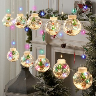Светодиодная гирлянда Lesko Y004 Christmas Tree Цветной свет. . фото 3