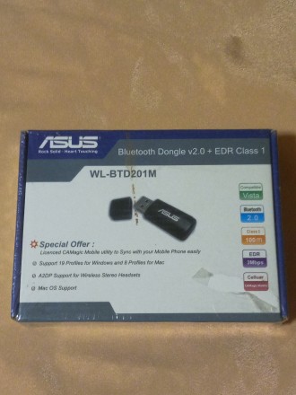Bluetooth adapter ASUS WL-BTD201M. Киев. фото 1 Bluetooth adapter ASUS WL-BTD201M. Киев. фото 1