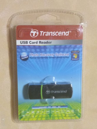 USB 2.0 Card Reader Transcend TS-RDP5K. Новый в оригинальной упаковке. . фото 2