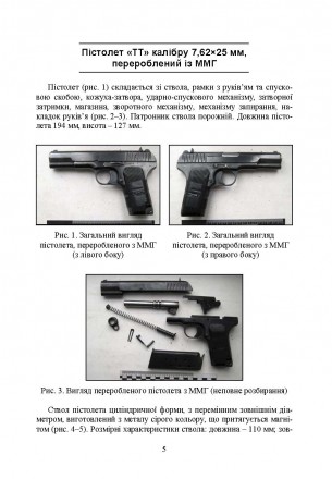 У посібнику розглянуто особливості переробки з ММГ пістолетів «ТТ» к. . фото 5