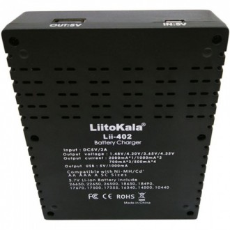 LiitoKala Lii-402 – универсальное 4-х канальное зарядное устройство с функцией P. . фото 5