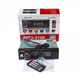 Автомагнітола MP3-3100 — магнітола в машину розміром 1 DIN з Bluetooth, FM тюнер. . фото 6